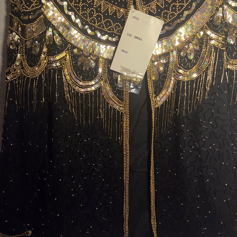 Elegant Black and Gold Blazer